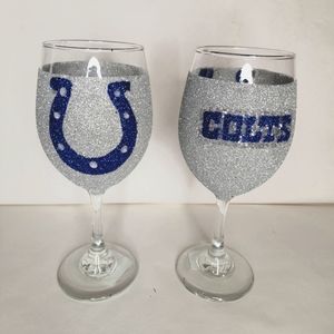 Colts wine glasse